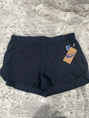 ASICS Black Women's Layered Athletic Shorts